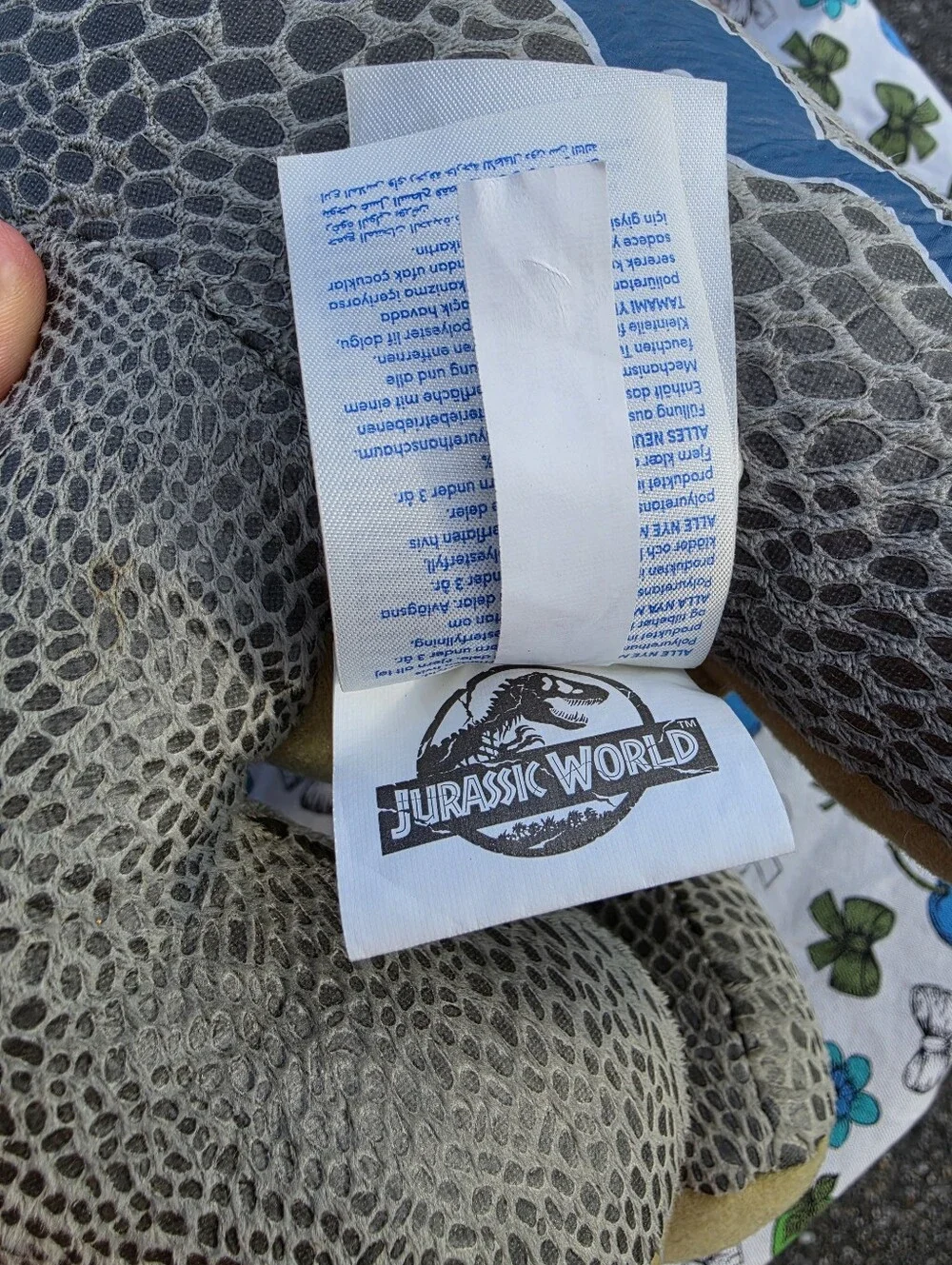 Build-A-Bear Jurassic World Blue Velociraptor Dinosaur Plush BABW Raptor